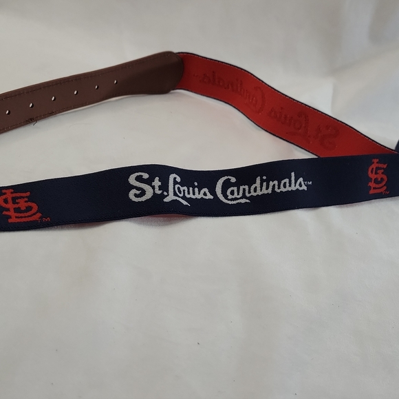 St.Louis Cardinals Blue, Logo Stretchy Belt - Picture 6 of 7